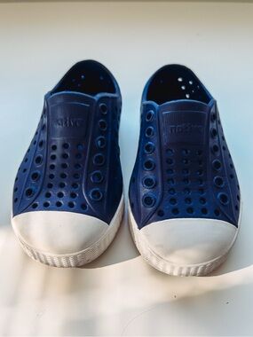 Jefferson Native Navy Blue Toddler Shoes